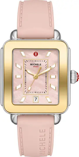 Deco Sport Silicone Strap Watch, 34mm x 36mm | Nordstrom