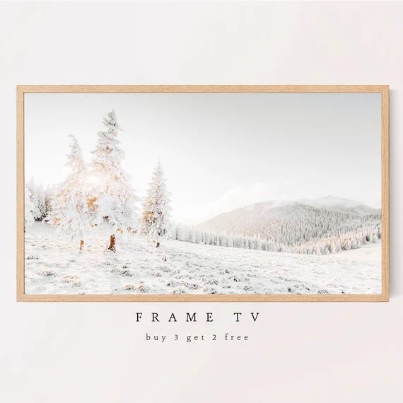 Read the full title
    Samsung Frame TV Art, Snow Covered Trees, Forest, Christmas, Winter, Sams... | Etsy (US)