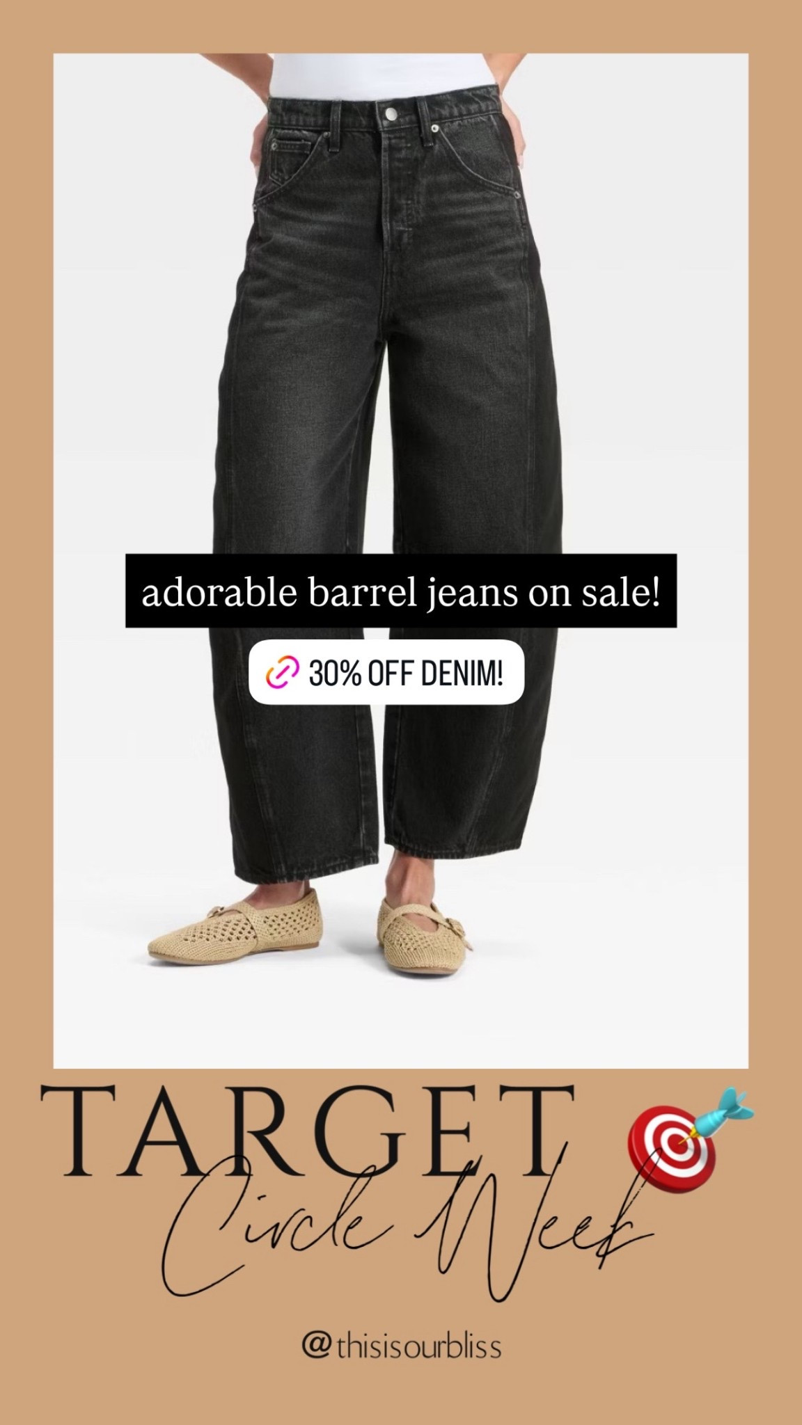 Target Circle week! 🎯 30% off denim! 

*I want to grab a pair of these barrel jeans in the black!

#LTKStyleTip #LTKFindsUnder50 #LTKSaleAlert