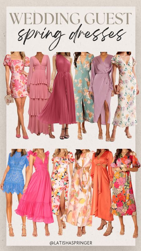 Spring wedding guest dresses to wear for a spring wedding or any event this upcoming season! 

#weddingguestdress

Wedding guest dresses. Pretty spring dress. Formal spring wedding guest dress  

#LTKwedding #LTKstyletip #LTKSeasonal