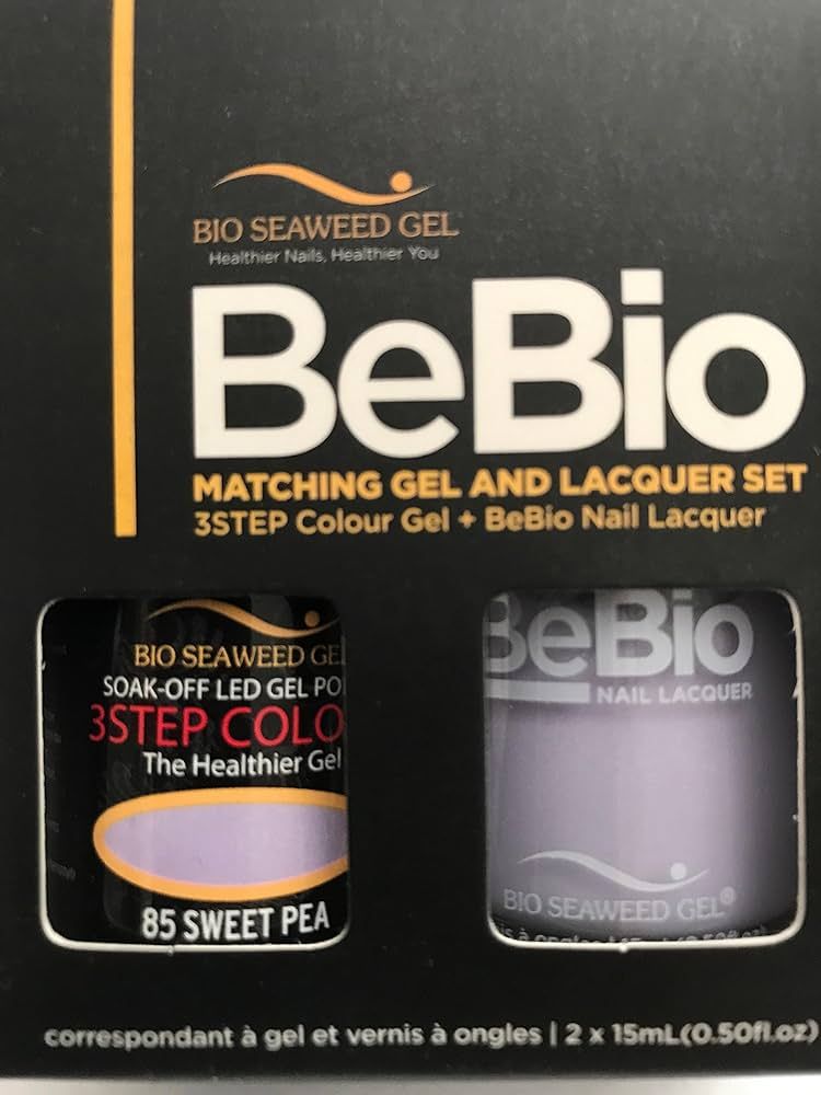 BIO SEAWEED BEBIO matching gel and lacquer set sweet pea #85 .5floz | Amazon (US)