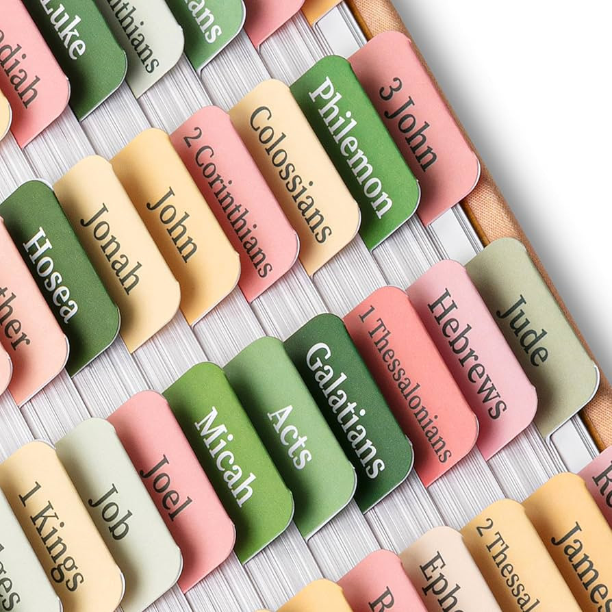 Mr. Pen- Bible Tabs, 75 Tabs, Colorful, Laminated Bible Tabs for Women and Men, Bible Tabs for St... | Amazon (US)