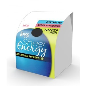 L'eggs Sheer Energy Control Top and Super Moisturizing Sheer Tights, Black | CVS
