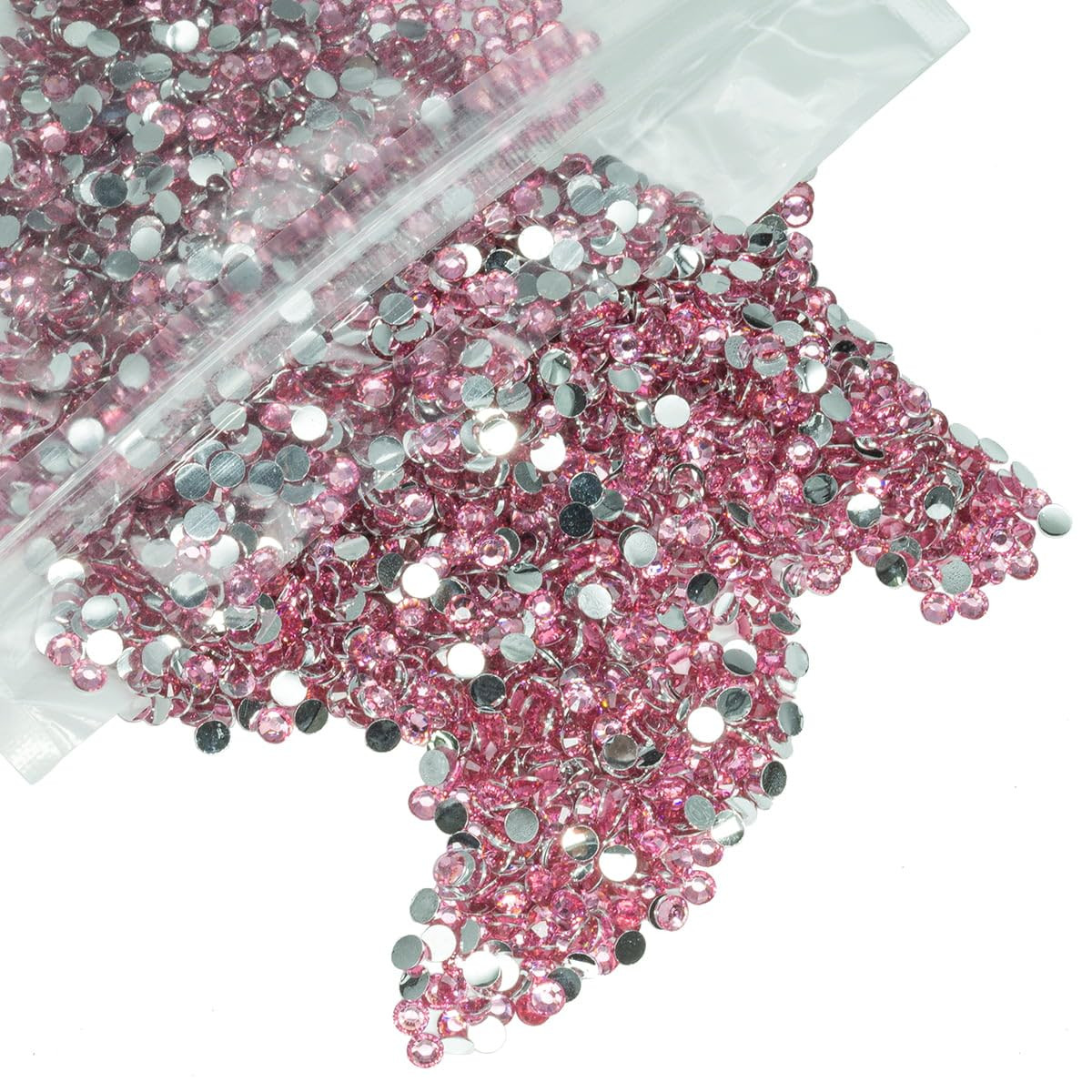 3000PCS 5mm Crystal Pink Resin Rhinestones for Crafts Dark Pink Flatback Rhinestones Bulk SS20 No... | Amazon (US)