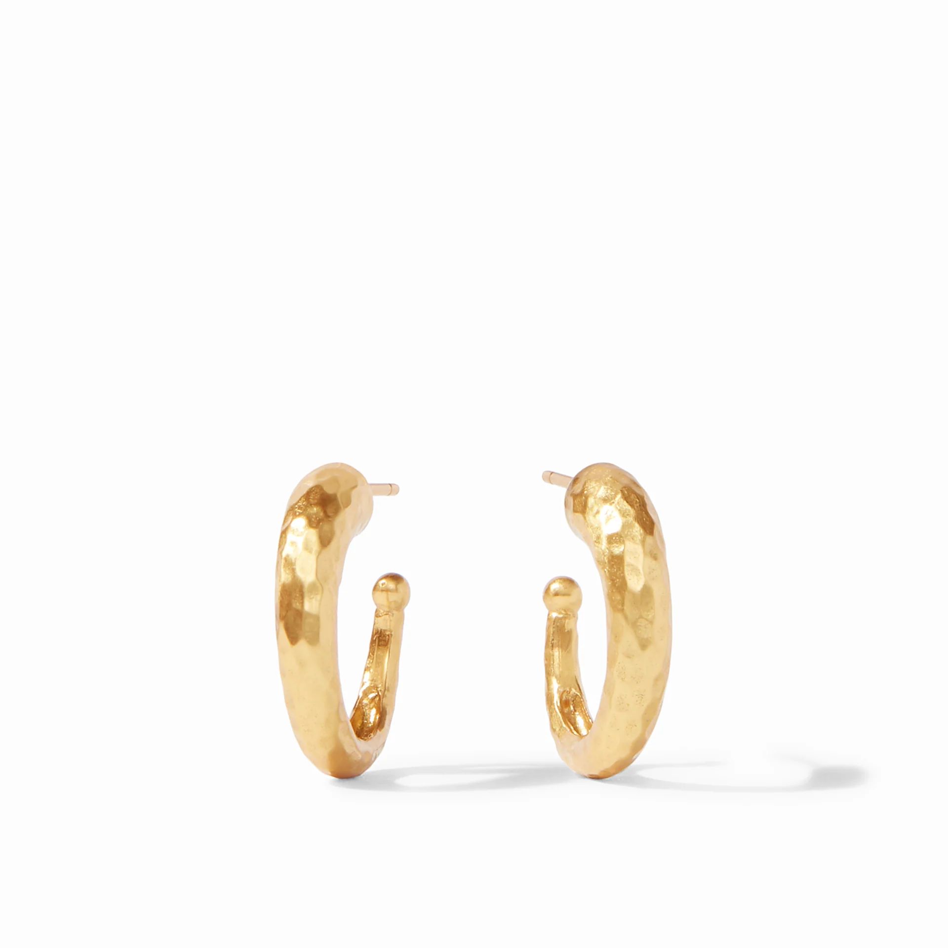 Gold Hammered Hoop Earrings | Julie Vos | Julie Vos