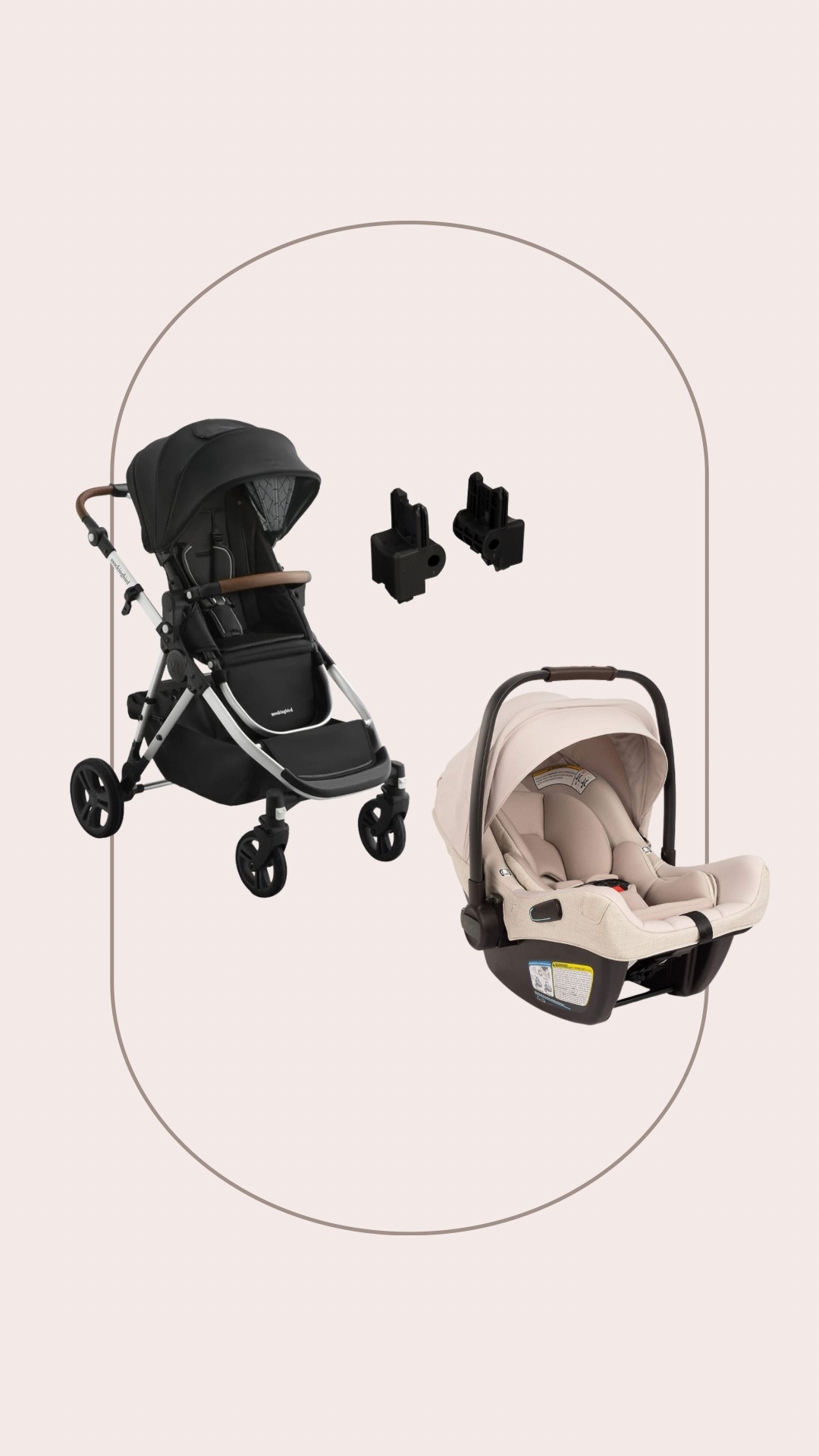 Our car seat and stroller combo that we have used for newborn through 3.5 years! 🙌