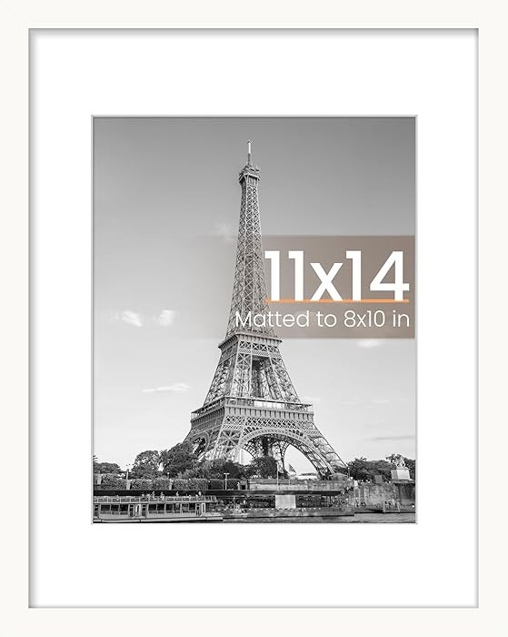 upsimples 11x14 Picture Frame, Display Pictures 8x10 with Mat or 11x14 Without Mat, Wall Hanging ... | Amazon (US)