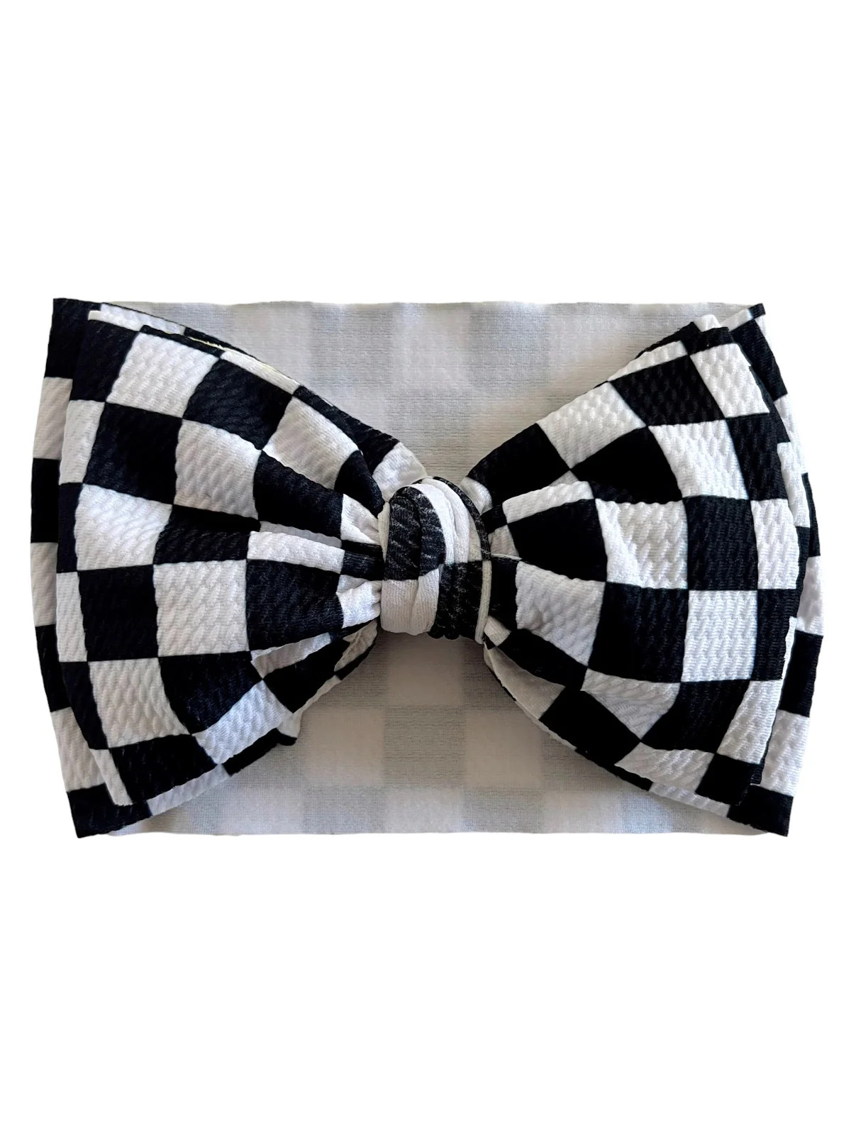 The BIG Bow, Black Checkerboard | SpearmintLOVE