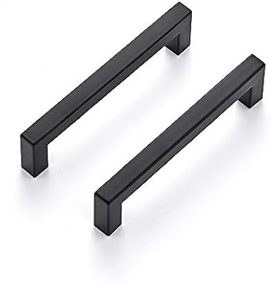 Ravinte 30 Pack 5 Inch Kitchen Square Cabinet Handles Matte Black Cabinet Pulls Black Drawer Pull... | Amazon (US)