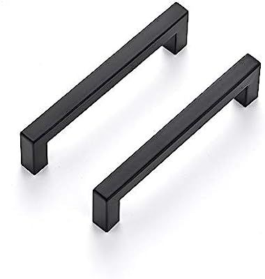 Ravinte 30 Pack 5 Inch Kitchen Square Cabinet Handles Matte Black Cabinet Pulls Black Drawer Pull... | Amazon (US)