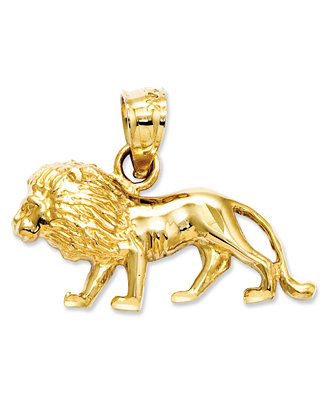 Macy's 14k Gold Charm, Lion Charm - Macy's | Macy's