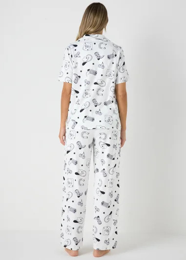 Monochrome Western Traditional Pyjama Set | Matalan (UK)