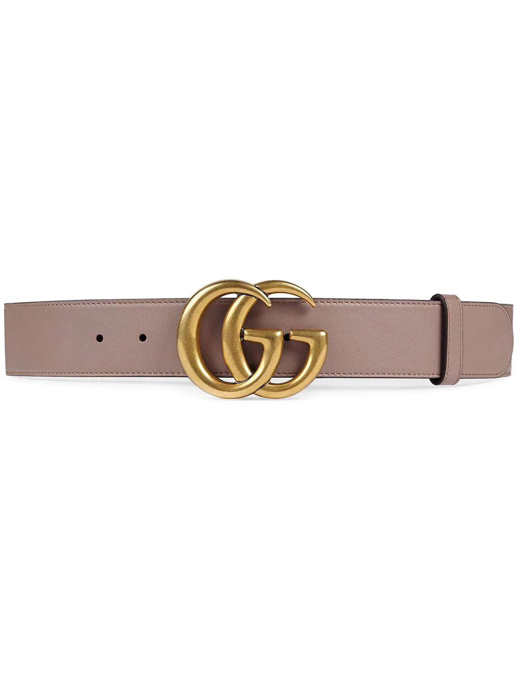 Gucci Leather belt with Double G buckle - Pink | FarFetch US