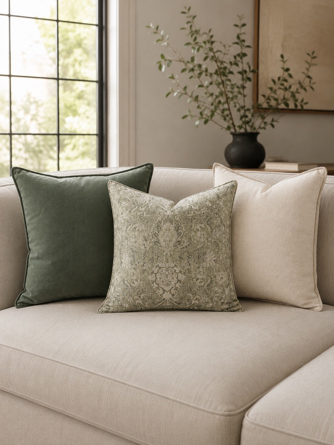 Designer-Inspired Green Pillow Pairing 🌿🤍

Soft sage, warm ivory, and a subtle vintage-inspired print come together for a timeless pillow combination that instantly elevates your living room. These versatile neutrals add just the right amount of color and texture while creating a cozy, layered look you’ll love through every season.

Follow @farmtotablecreations on Instagram for more cozy home finds, designer-inspired decor, and affordable styling ideas.

#LTKHome #LTKStyle #HomeDecor #TargetHome #PillowStyling #ThrowPillows #NeutralDecor #GreenHomeDecor #DesignerInspired #CozyLivingRoom #LivingRoomInspo #HomeFinds #FarmToTableCreations

#LTKSaleAlert #LTKHome