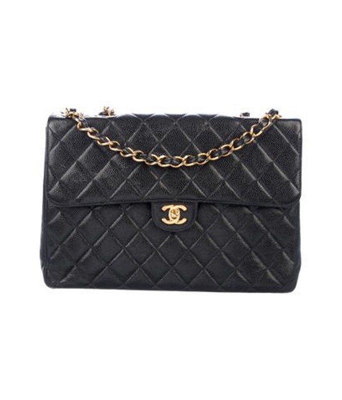 Chanel Classic Jumbo Single Flap Bag Black Chanel Classic Jumbo Single Flap Bag | The RealReal