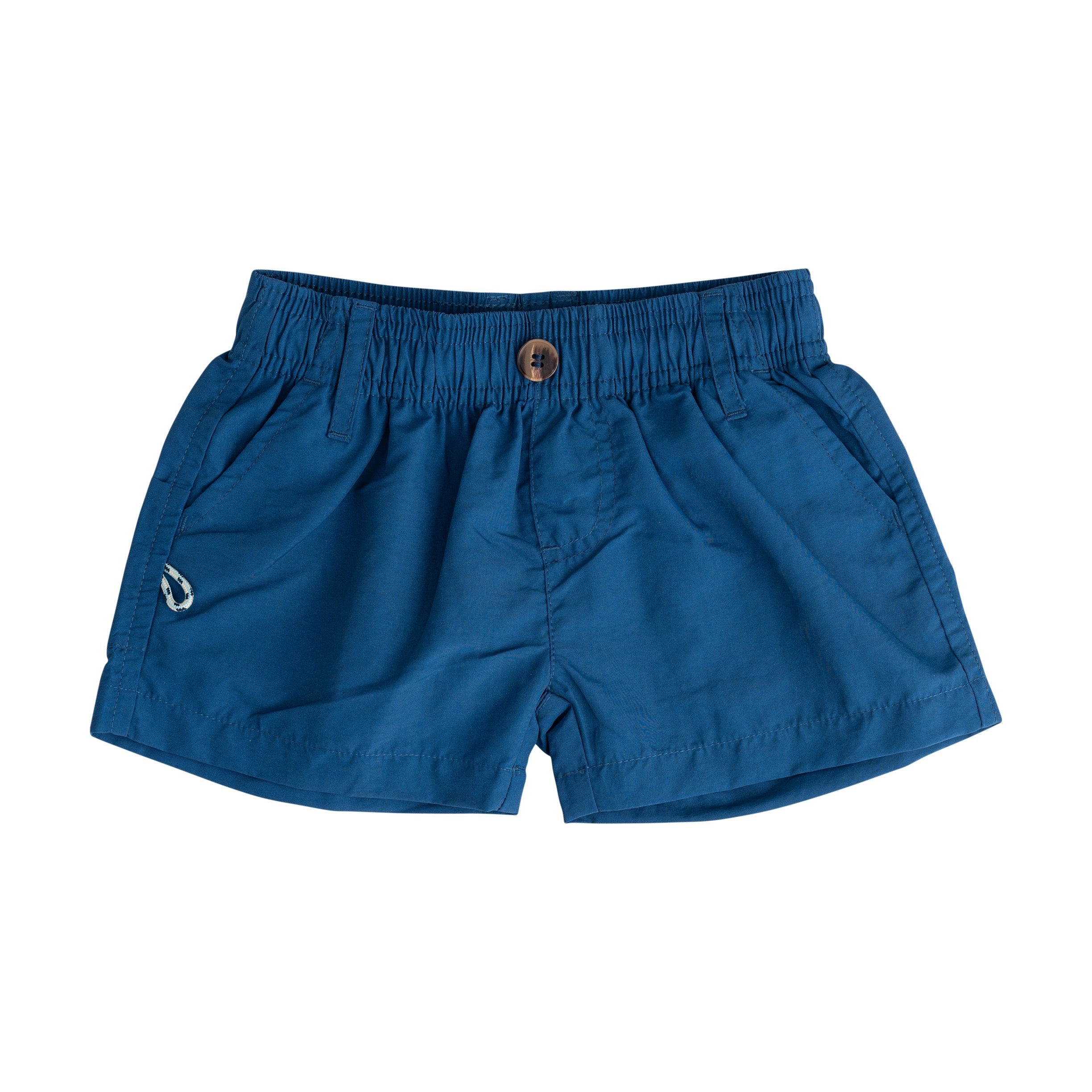 Boys' Outrigger Performance Shorts in Classic Navy Peony | PRODOH