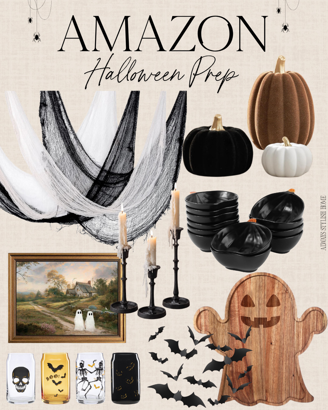 Amazon Home, Halloween decor,, fall home decor. Amazon Halloween decor just dropped 🎃 These spooky-season finds are perfect for decorating your mantel, porch, or home—and some are already selling out! 

 #LTKSeasonal #LTKHome