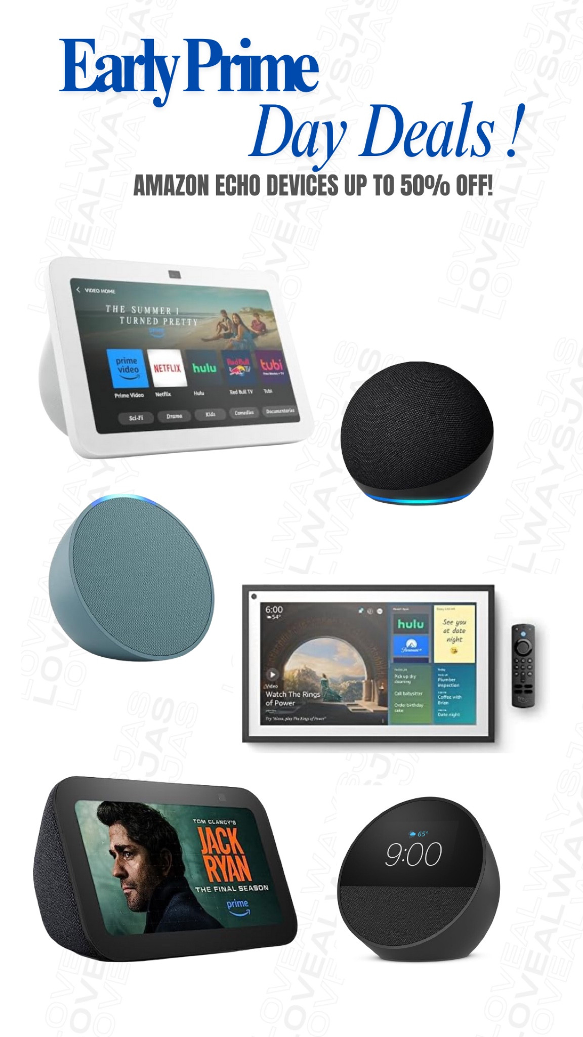 I have an Alexa device in every room … of my house ! Yes ! There’s one in my bathroom too ! We love Alexa … mainly for the music but you can also use it for timers, alarms,reminders and if you have a blink home system, you can see or hear when someone is at your front door! They’re all on sale now, it’s a great time to experience Alexa ! Go follow the links to shop ! 

#LTKHome #LTKSummerSales #LTKxNSale