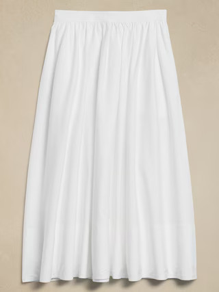 Ariella Poplin Midi Skirt | Banana Republic (US)