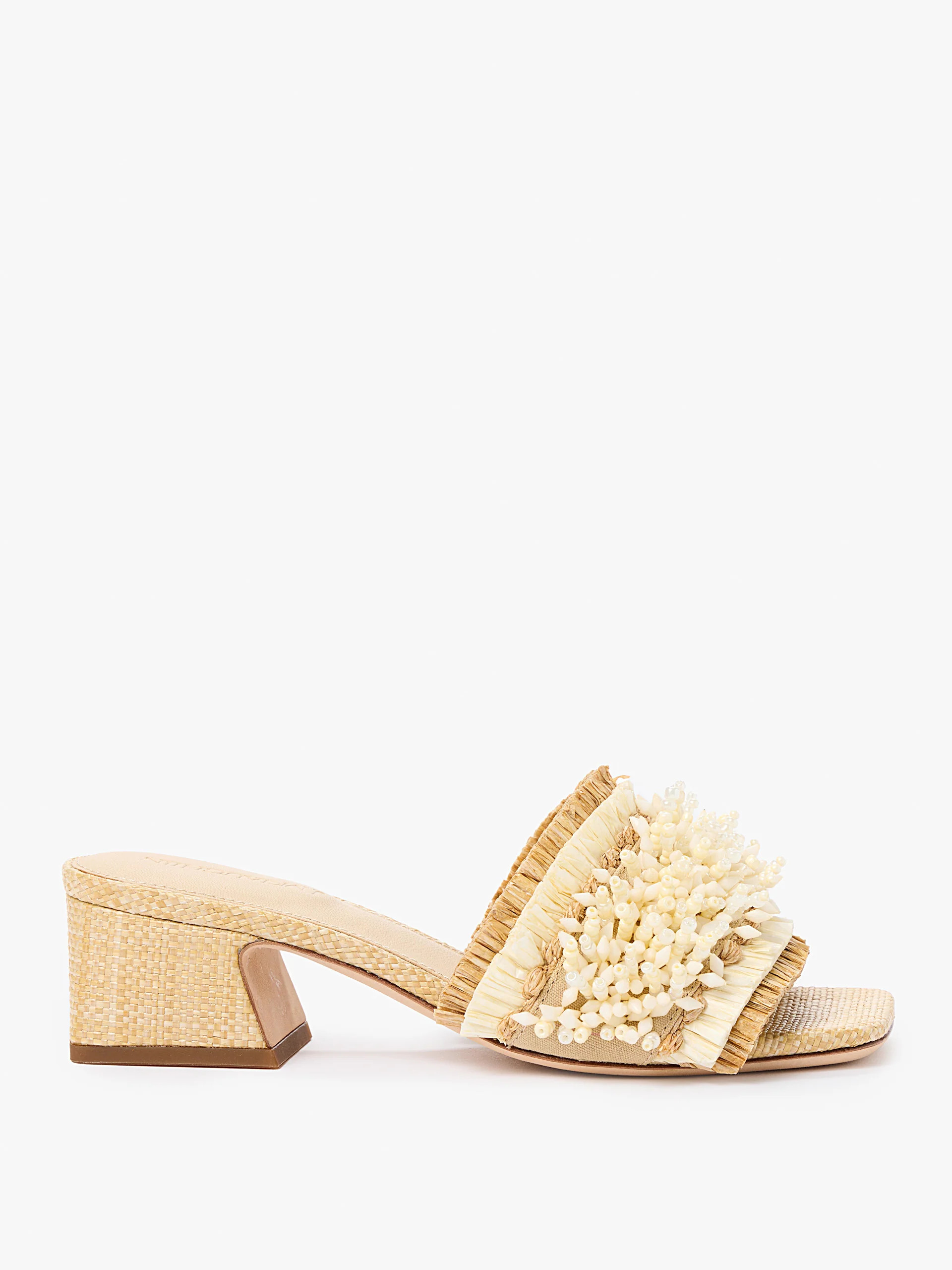 Seren Beaded Block Heel Sandals | J.McLaughlin