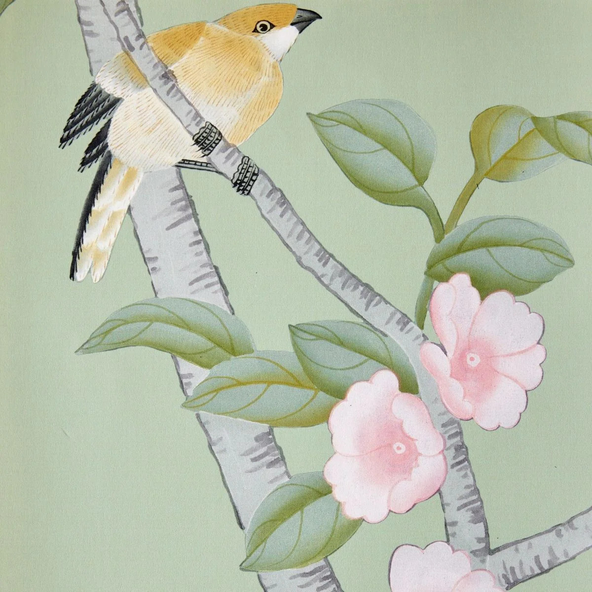 Nicola's Garden Chinoiserie Mural Swatch | Caitlin Wilson Design