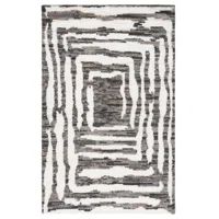 Kass Hand-Knotted Wool Ivory/Charcoal Rug | Wayfair North America