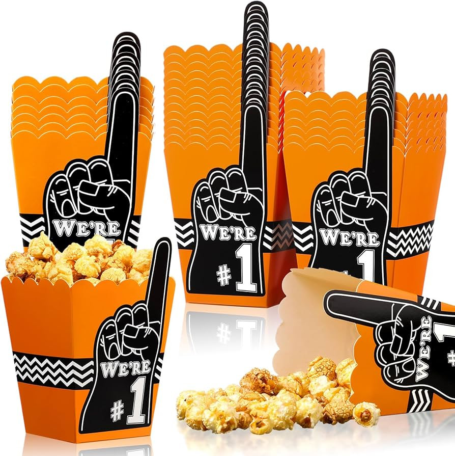 Engrowtic 24 Pcs Basketball Snack Popcorn Boxes Basketball Party Supplies Kids Birthday Party Fav... | Amazon (US)
