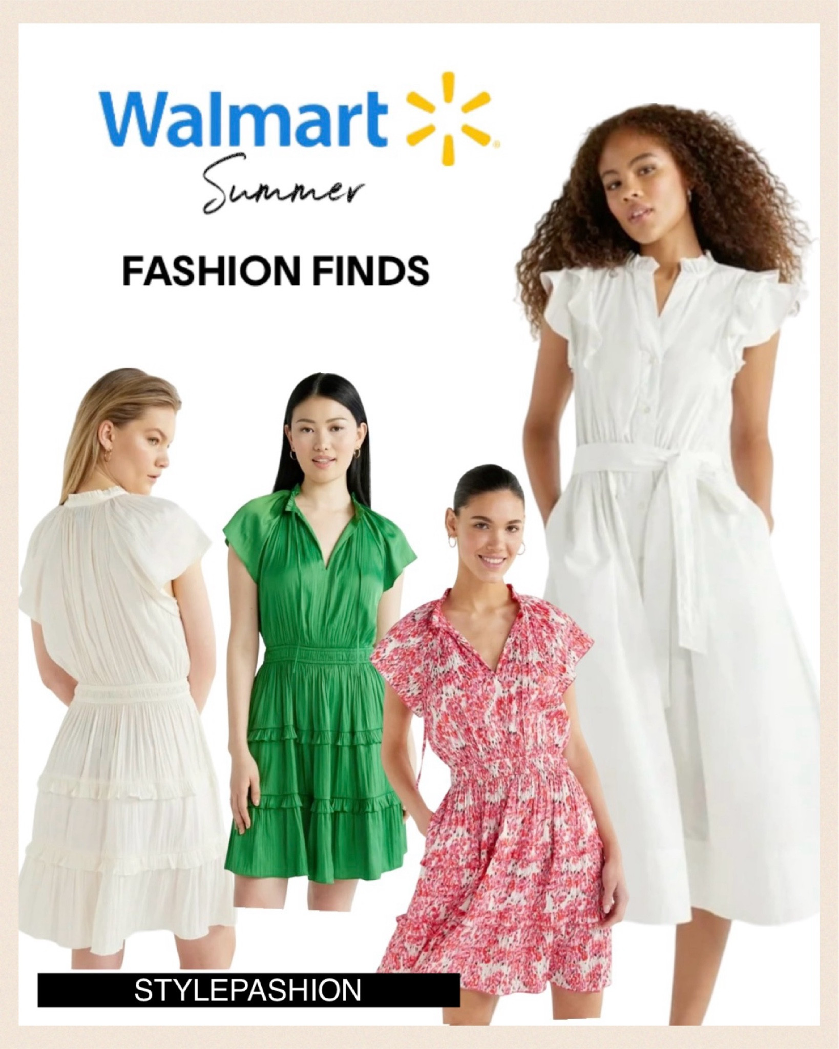 Walmart fashion new summer arrival has some super cute dresses. I’m loving the fun and feminine ruffle sleeves. These are all under $40!!! 

#LTKsalealert #LTKSeasonal #LTKfindsunder50