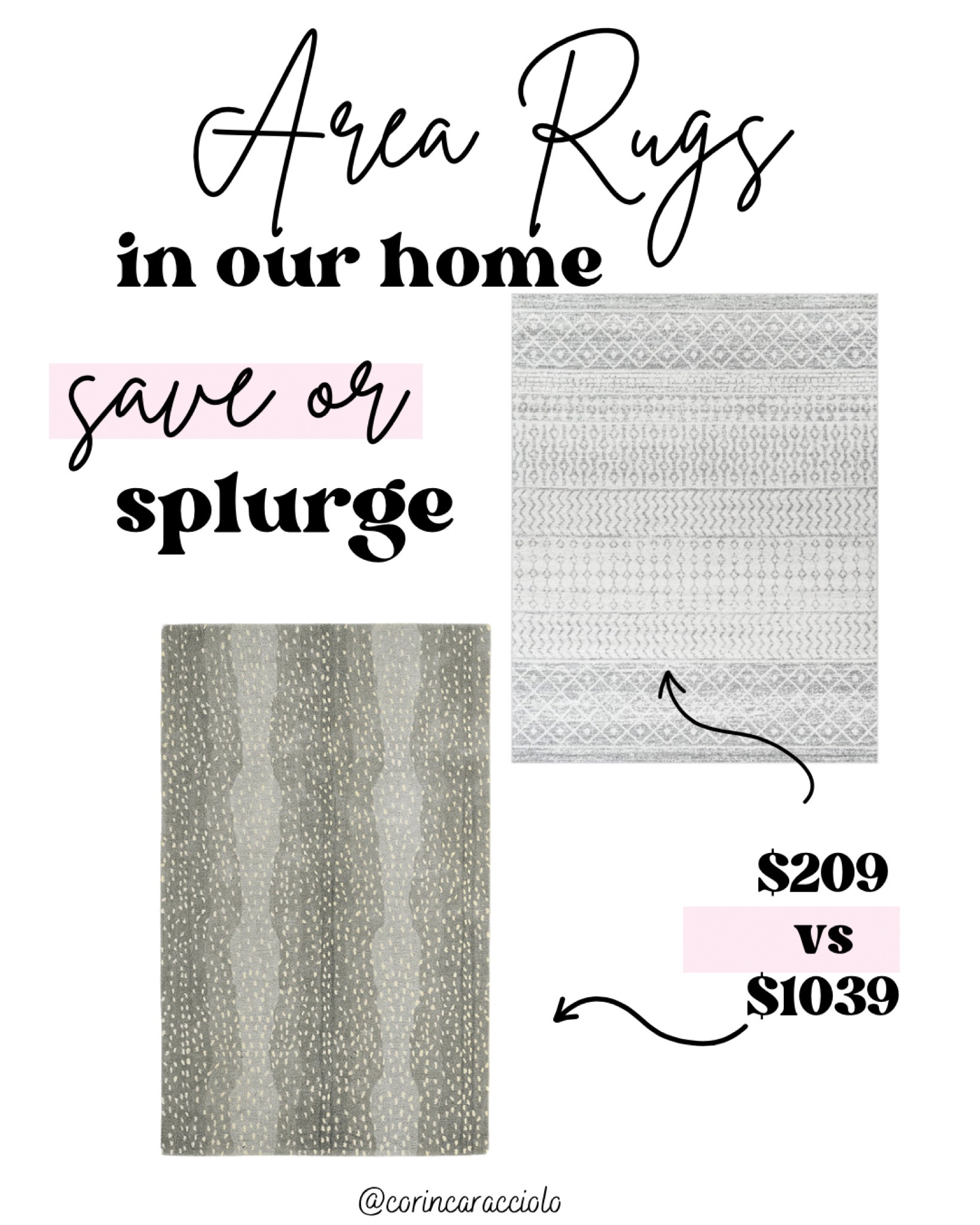 Area Rugs in our Home
Save or Splurge area rugs
Amazon area rug
Ballard design rug 

#LTKsalealert #LTKstyletip #LTKhome