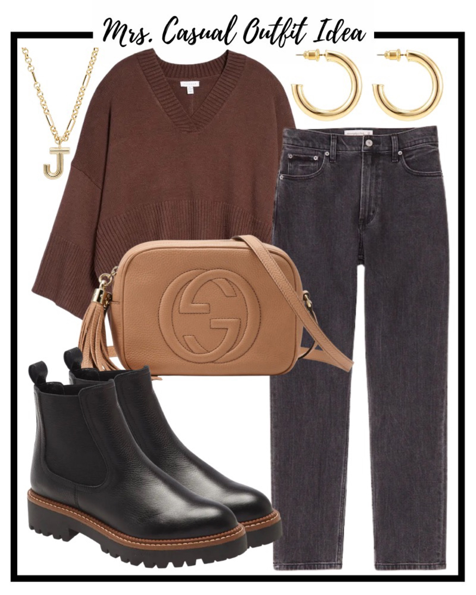 Love this new Nordstrom sweater 🍁 black and brown casual fall outfit idea! Everything tts 

#LTKunder100 #LTKstyletip #LTKunder50