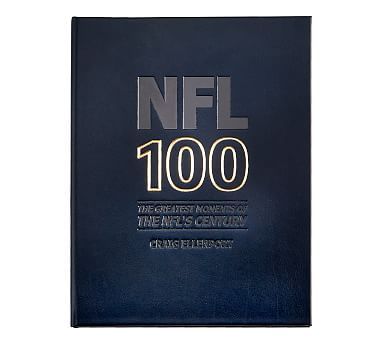 NFL 100 Greatest Moments Leather-Bound Book | Pottery Barn (US)