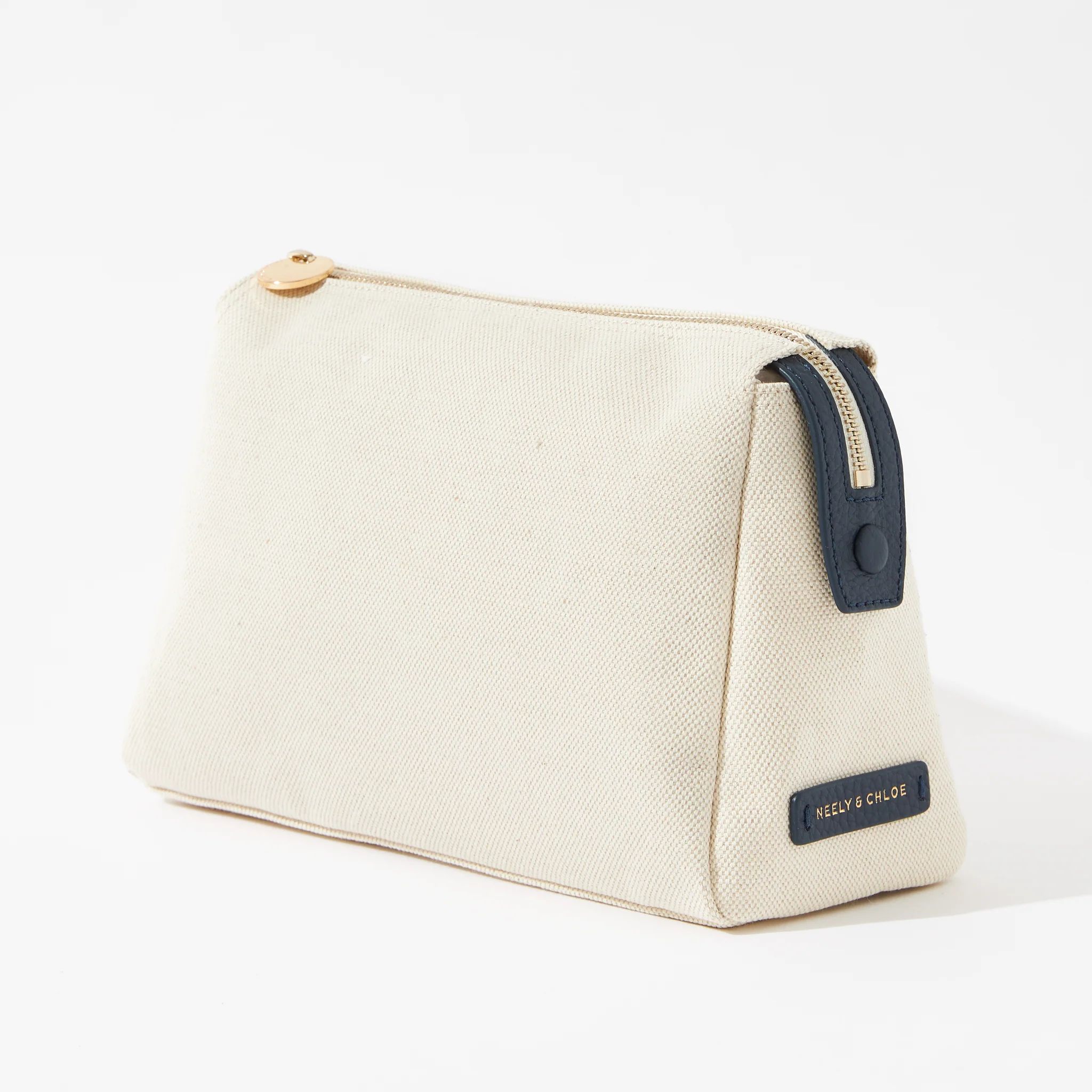 No. 31 The Medium Canvas Pouch Pebble | Neely & Chloe