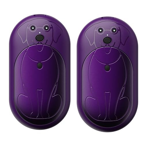 Rechargeable Hand Warmers 2 Pack, 6000mAh Battery Long Lasting, 3 Levels Heating Electric Pocket Hand Warmer, Winter Gift for Men and Women, Ideal for Golf Hunting Hiking Outdoor Activities - Purple | Amazon (UK)