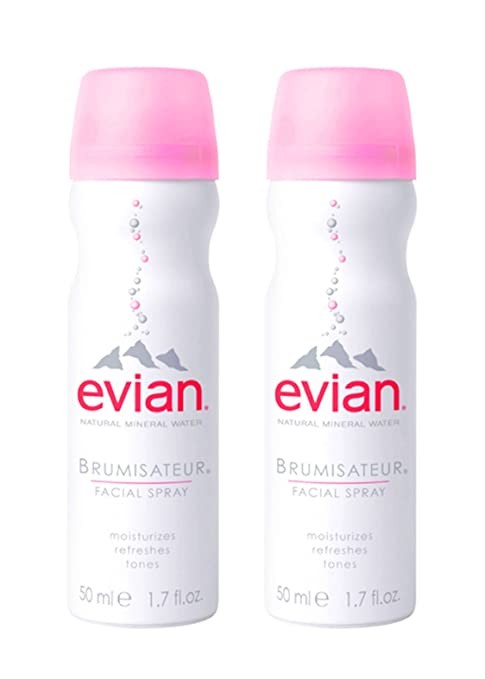 Amazon.com: Evian Facial Spray Travel Duo 1.7 Fl Oz (Pack of 2) : Beauty & Personal Care | Amazon (US)