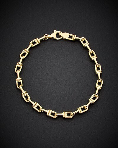 14K Italian Gold Fancy Link Bracelet | Rue La La