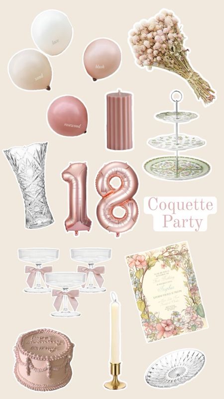 Coquette Aesthetic Birthday Party #birthdayparty #teengirlbirthday #teengirlparty #18thbirthday #16thbirthday #sweet16 #sweet16party

#LTKWedding #LTKFamily #LTKParties