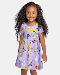 Baby And Toddler Girls Halloween Everyday Dress - lilac rose | The Children's Place