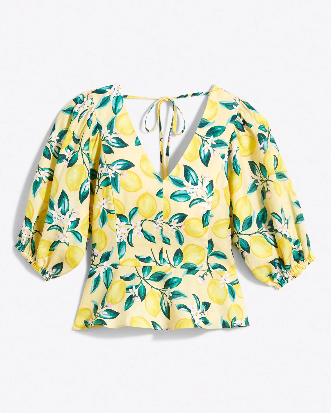 Terrie Tie Back Top in Lemon Blossom | Draper James (US)