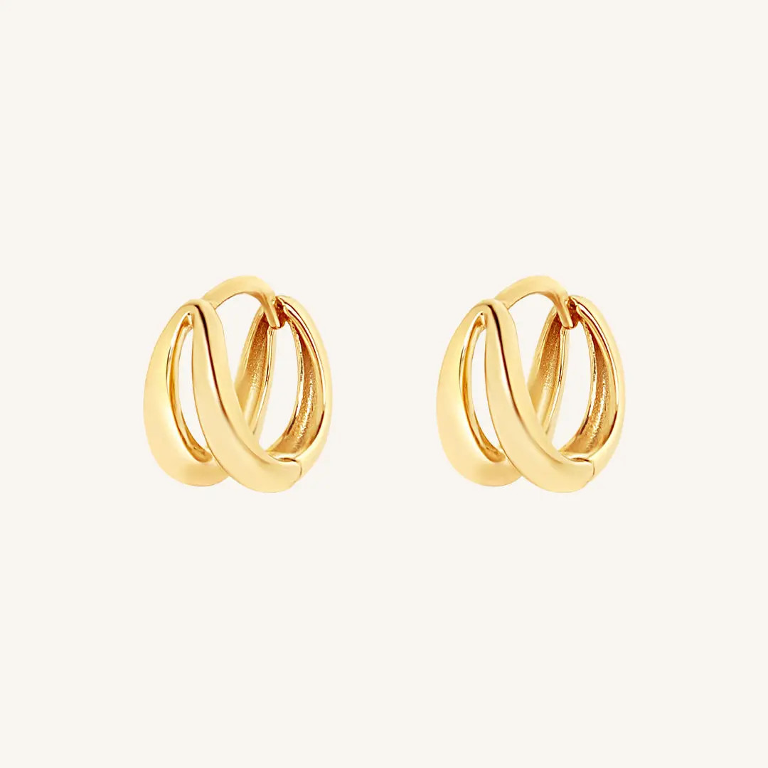 Calla Double Huggies | Francesca Jewellery