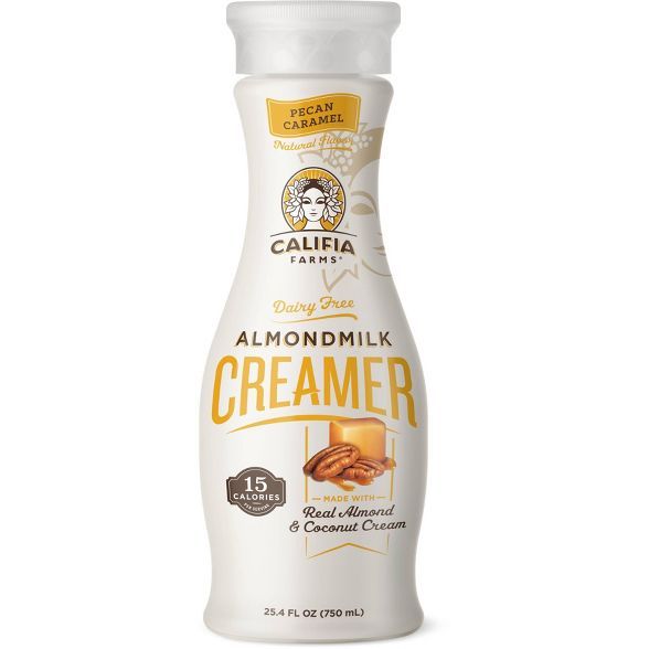 Califia Farms Dairy-Free Pecan Caramel Almond Milk Creamer - 25.4 fl oz | Target