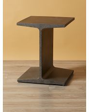 22in Steel Harden Beam Side Table | HomeGoods