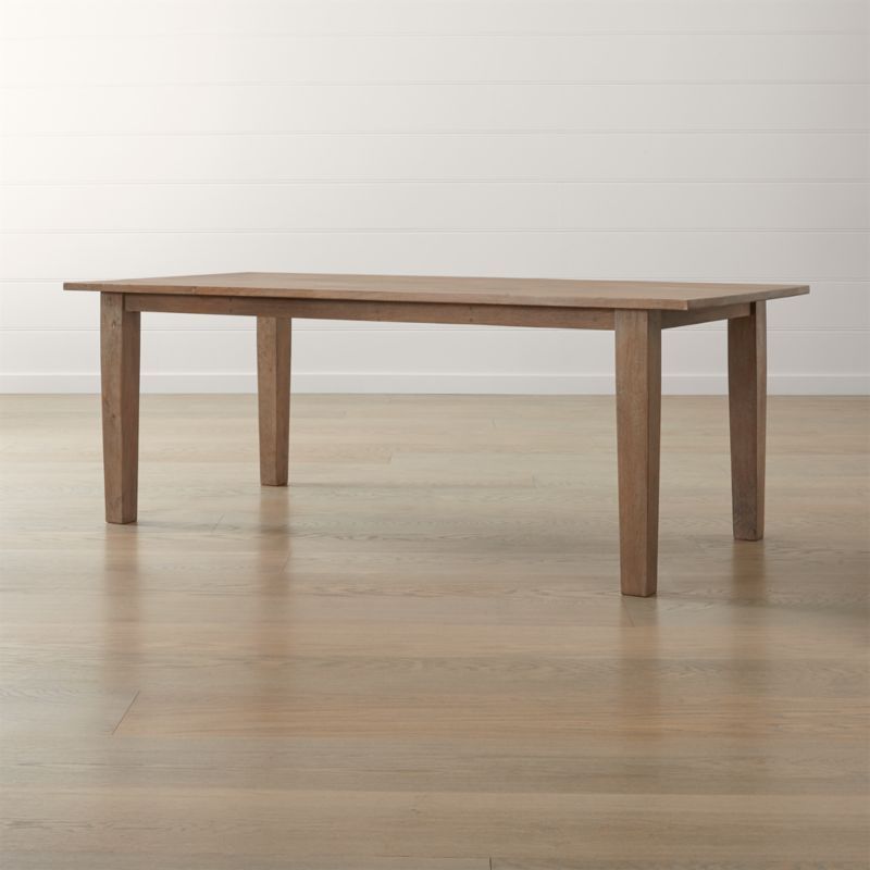 Basque Grey Wash Dining Tables | Crate and Barrel | Crate & Barrel