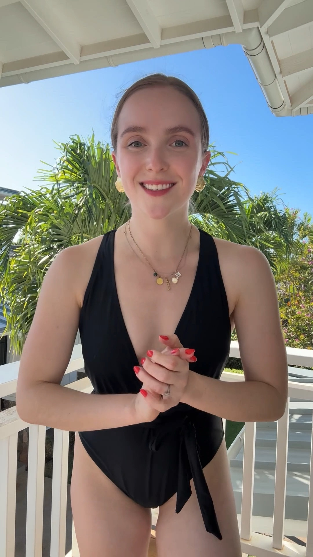 Favorite one piece! Full coverage in back nice v in front that doesn’t slip!
Lots of options on how to tie these straps too, wearing small



#LTKdayinmylife #LTKPetite #LTKTravel