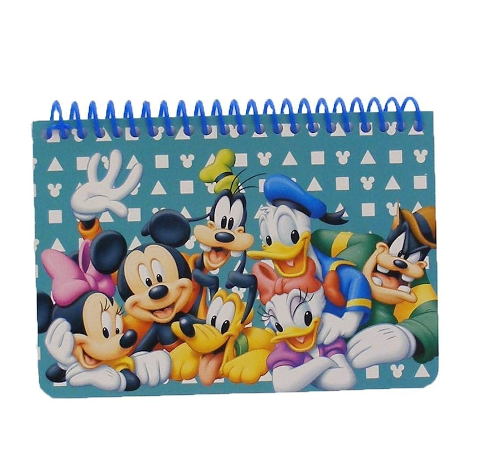 Disney Mickey Mouse and Friends Spiral Autograph Book - Teal by Goofy Mickey Donald | Amazon (US)