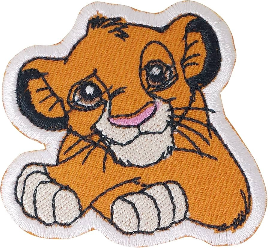 Simba Iron on Patches Embroidered Badge Saw On Patch for Jeans, Clothing, Bags, Jackets, Caps | Amazon (US)