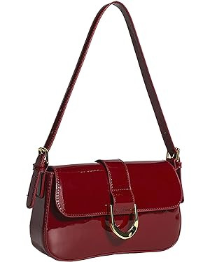 Small Shoulder Bag for women,Crossbody Purses,Leather Tote Handbag Clutch Hobo Purse,with Zipper ... | Amazon (US)