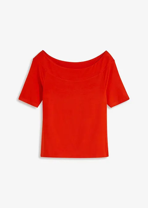 Carmenshirt in Viskose-Mix | Bonprix DE