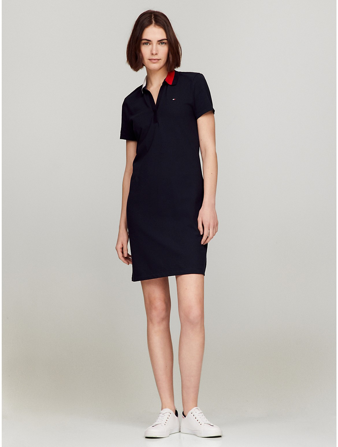 Tommy Hilfiger Women's Split-Neck Polo Dress - Navy - S | Tommy Hilfiger (US)