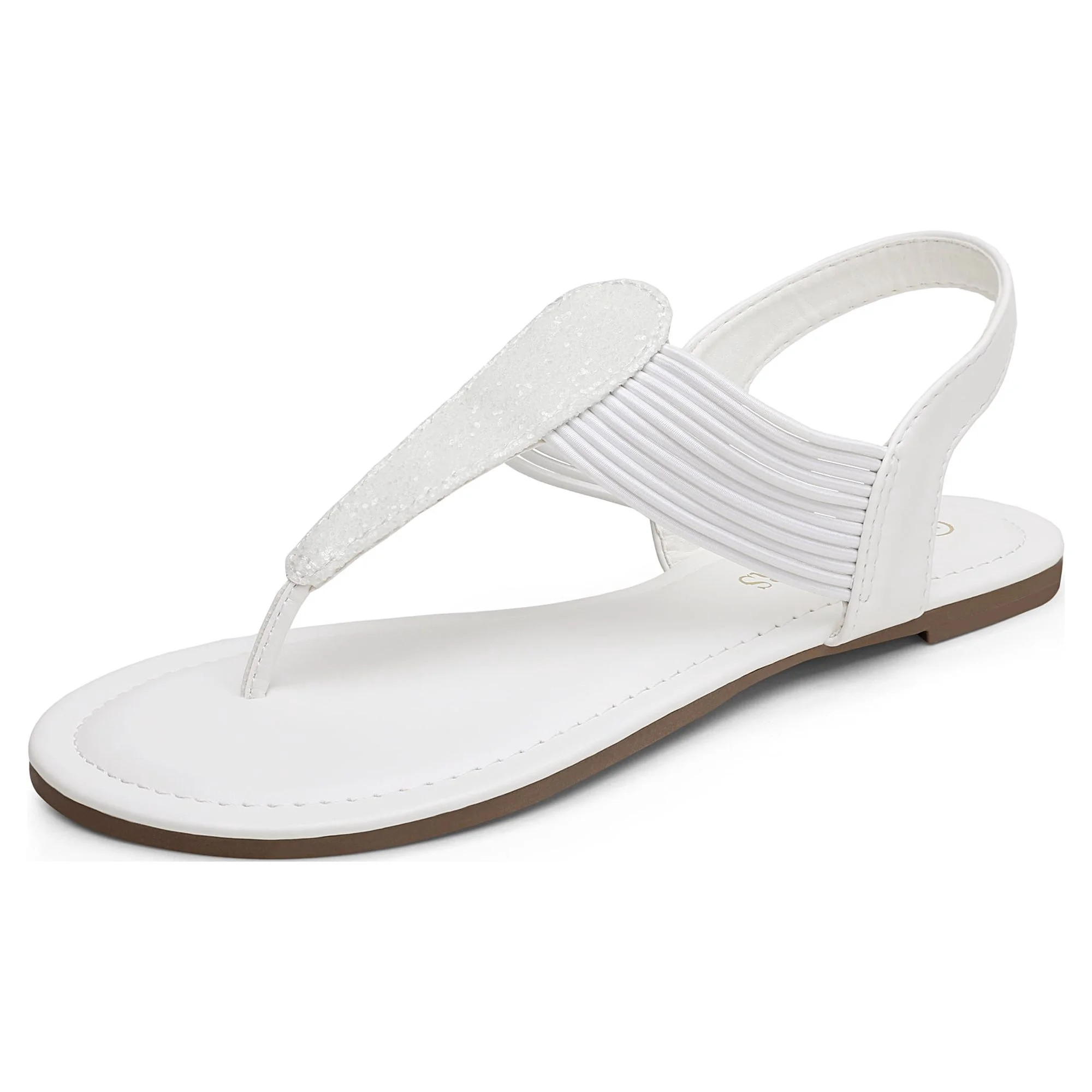 Dream Pairs Women Rhinestone Thong Sandals Summer Flat Sandal Ankle Strap Shoes SPPARKLY | Walmart (US)