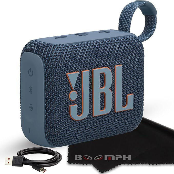JBL Go 4 Portable Bluetooth Wireless Speaker, IP67 Waterproof and Dustproof Built-in Battery - Bl... | Amazon (US)